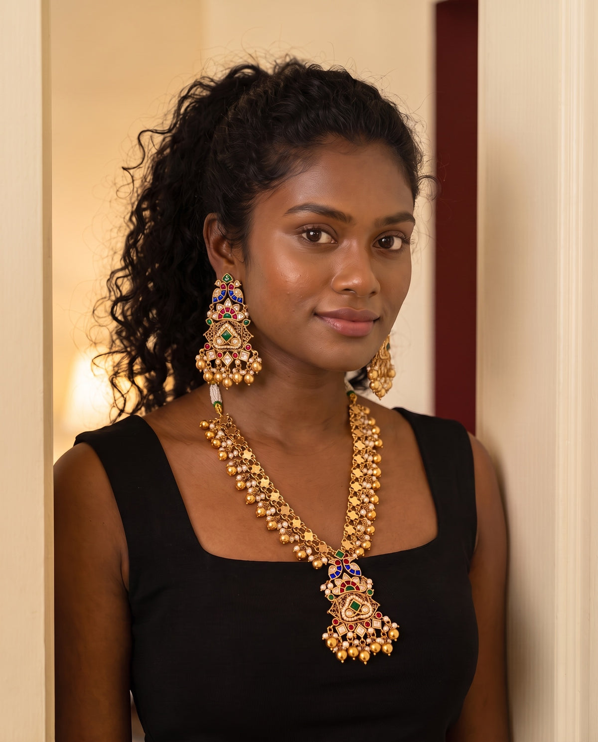 Rangoli jewelry, editorial styling view