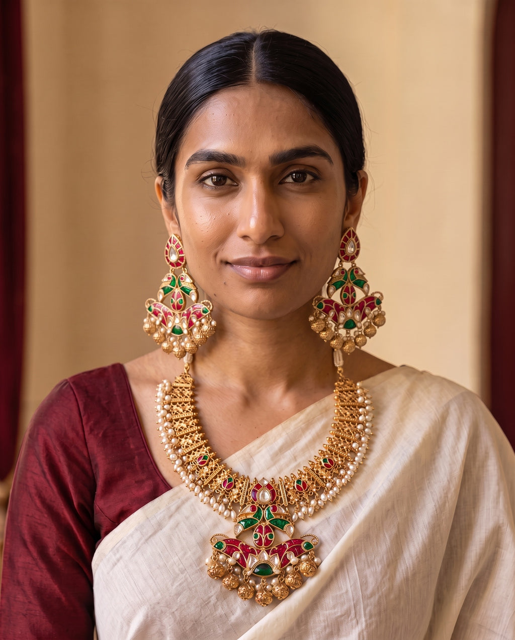 Mayura jewelry, editorial styling view