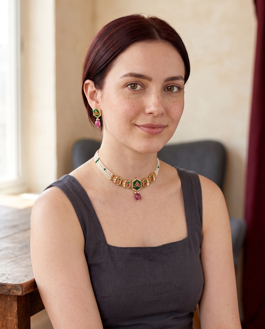 Gulabi jewelry, editorial styling view