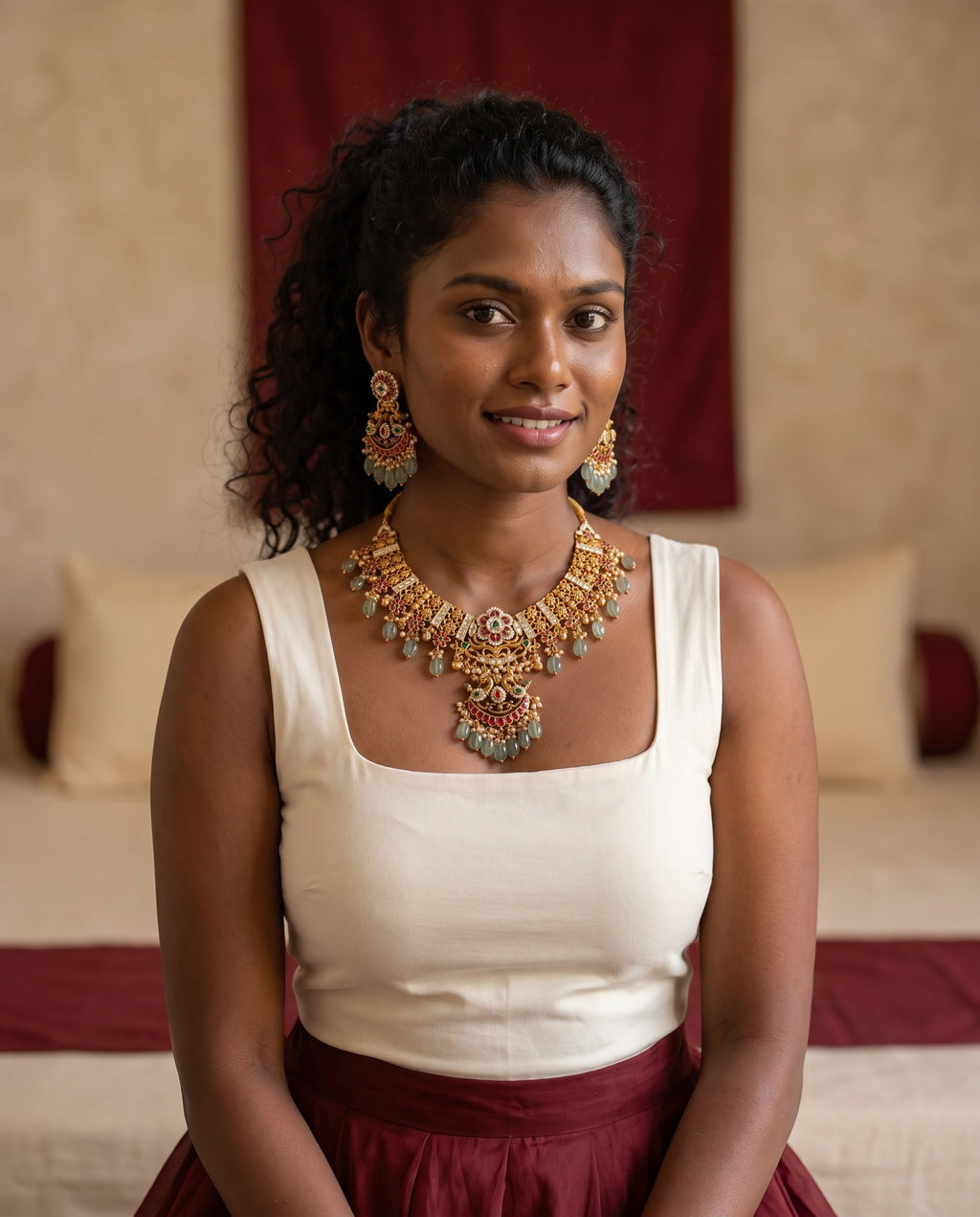 Bagh jewelry, editorial styling view