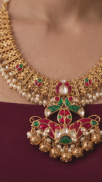 Mayura — Kundan & Nakshi Statement Necklace Set